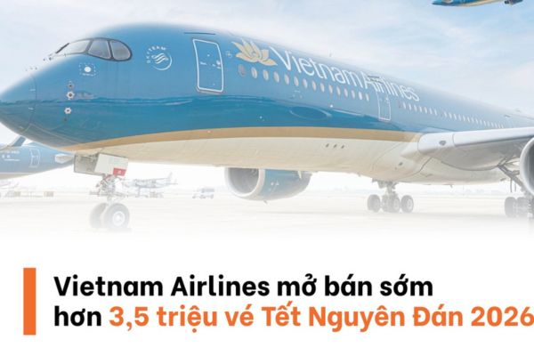Vietnam Airlines Group tung hơn 3,5 triệu vé Tết 2026 phục vụ hành khách