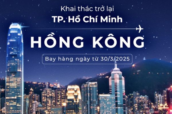 Vietnam Airlines Khai Thác Trở Lại Đường Bay HCM – Hong Kong