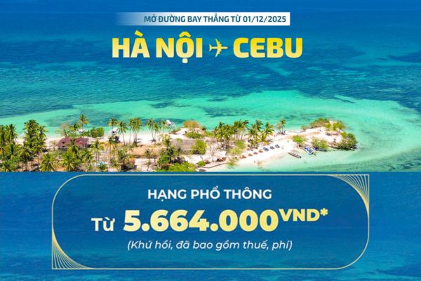 Vietnam Airlines khai trương đường bay thẳng Hà Nội – Cebu