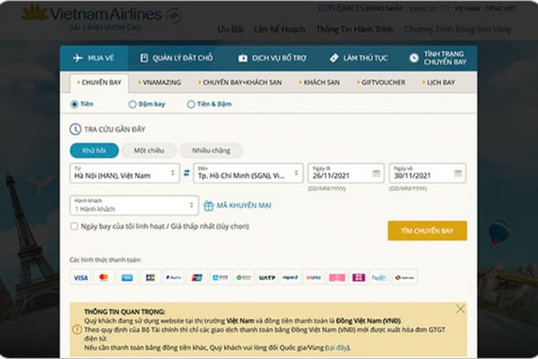 Vietnam Airlines khuyến mãi ưu đãi hội viên Bông Sen Vàng