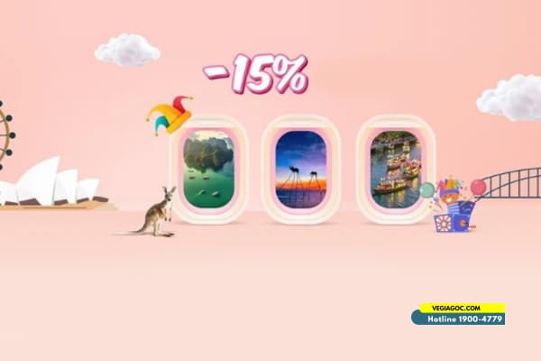 Vietnam Airlines khuyến mãi vé máy bay đi Úc