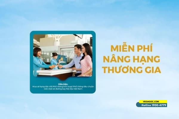 Vietnam Airlines khuyến mãi miễn phí nâng Hạng Thương Gia