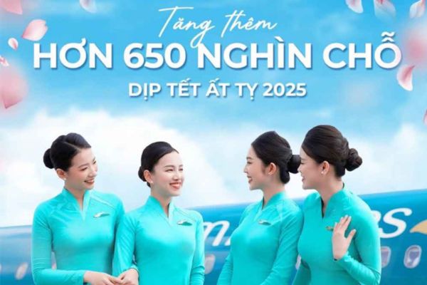 Vietnam Airlines tăng chuyến bay nội địa phục vụ Tết 2025