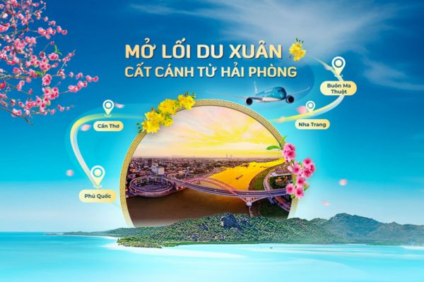 Vietnam Airlines tăng cường kết nối với 4 đường bay mới khởi hành từ Hải Phòng