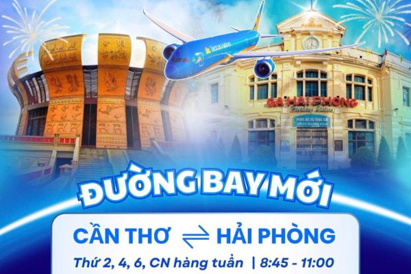 Vietnam Airlines tăng cường kết nối với 4 đường bay mới khởi h&agrave;nh từ Hải Ph&ograve;ng