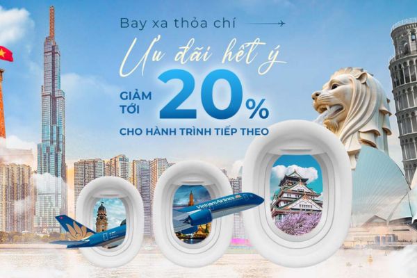 Vietnam Airlines Triển Khai Ưu Đ&atilde;i Hấp Dẫn Cho H&agrave;nh Kh&aacute;ch Bay Tiếp Theo