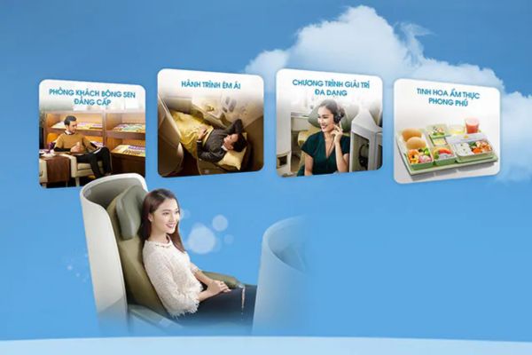 Vietnam Airlines ưu đãi nâng hạng trải nghiệm hạng sang, chi phí bất ngờ tiết kiệm