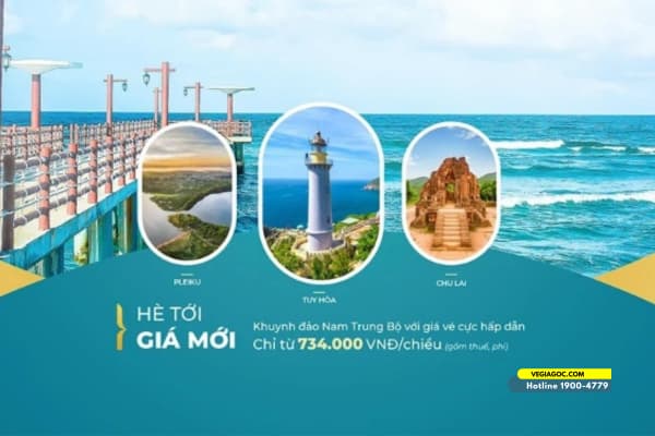 Vietnam Airlines ưu đãi vé bay giá rẻ đi Nam Trung Bộ chỉ với 734.000đ