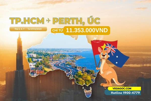 Vietnam Airlines Ưu Đãi Vé Máy Bay Hồ Chí Minh Đi Perth Từ 11.353.000VND
