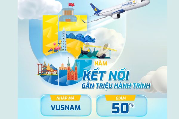 Vietravel Airlines 5 năm rực rỡ: Tri &acirc;n kh&aacute;ch h&agrave;ng bằng loạt ưu đ&atilde;i v&eacute; hấp dẫn