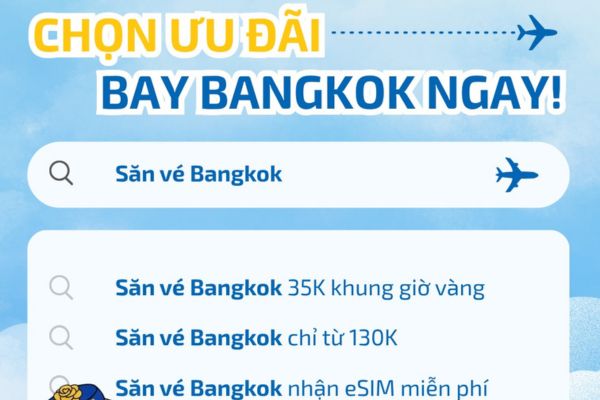 Vietravel Airlines triển khai ưu đ&atilde;i h&agrave;nh l&yacute; k&yacute; gửi chặng Bangkok