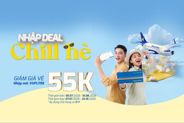 Vietravel Airlines tung deal chill h&egrave;, giảm ngay 55.000 đồng khi đặt v&eacute;