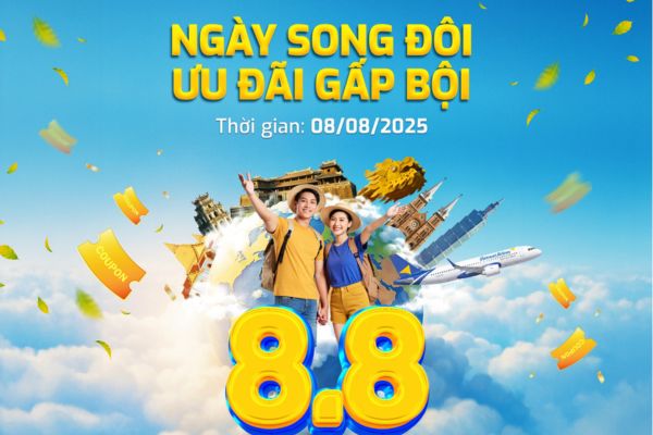 Vietravel Airlines tung khuyến mãi khủng mừng ngày 8/8