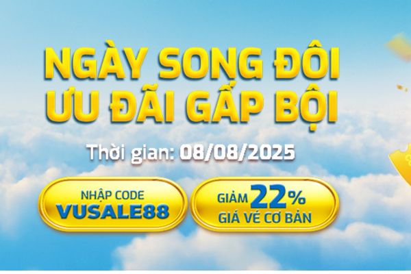 Vietravel Airlines tung khuyến mãi khủng mừng ngày 8/8