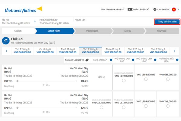 Vietravel Airlines ưu đ&atilde;i ng&agrave;y song đ&ocirc;i 08/08, giảm gi&aacute; v&eacute; hấp dẫn