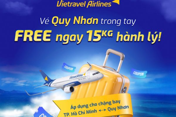 Vietravel Airlines vi vu biển đảo hành lý thêm 15kg niềm vui nhân đôi
